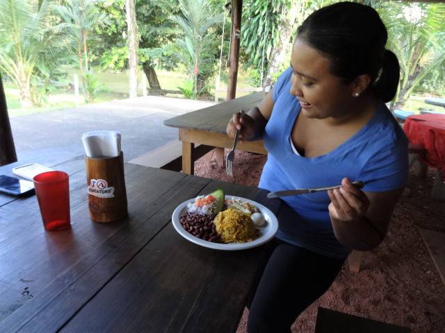 Mittagessen Sarapiqui Costa Rica