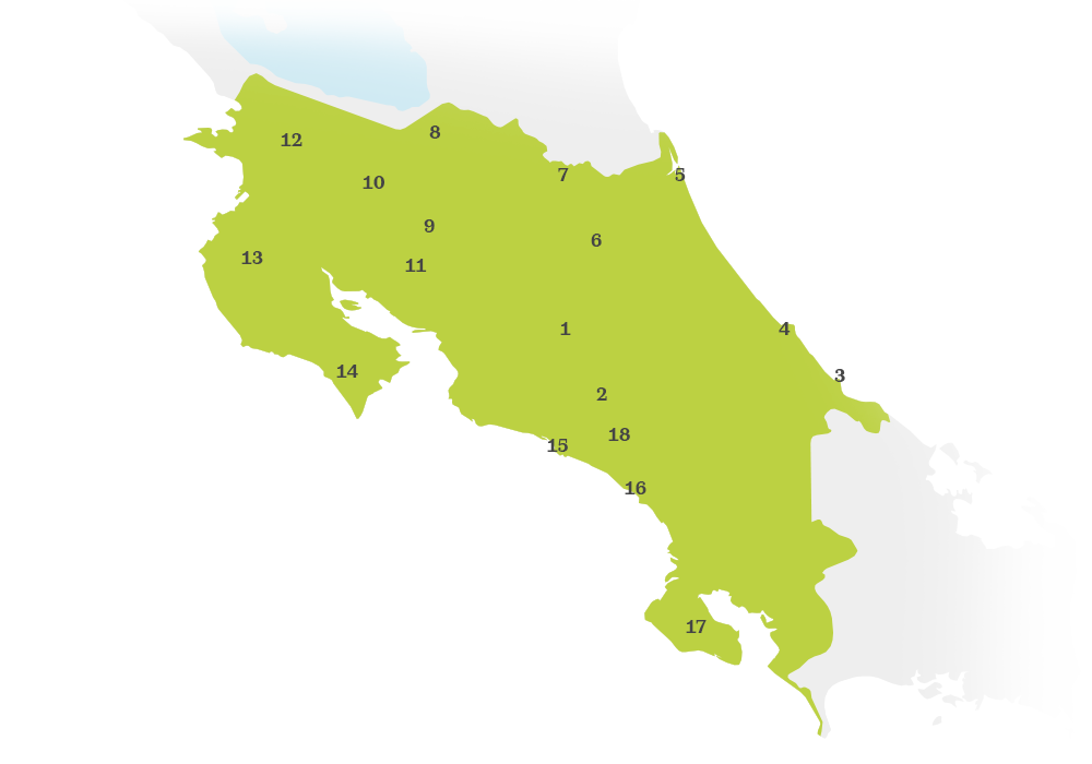 Costa Rica Map